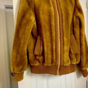 Vintage Lilli Ann Faux Fur Bomber Caoat Winter
